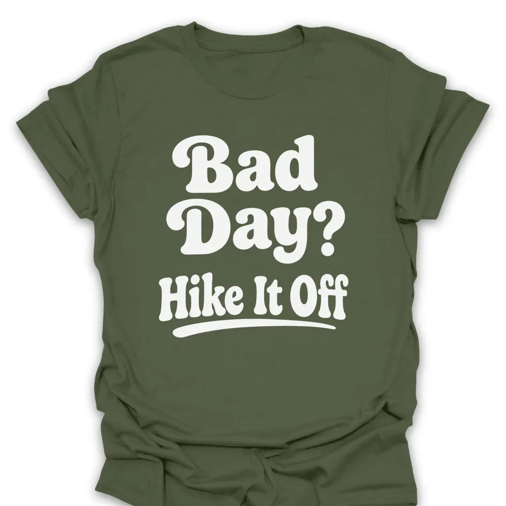 T-Shirt Military Green / S Bad Day Hike It Off Retro T-Shirt