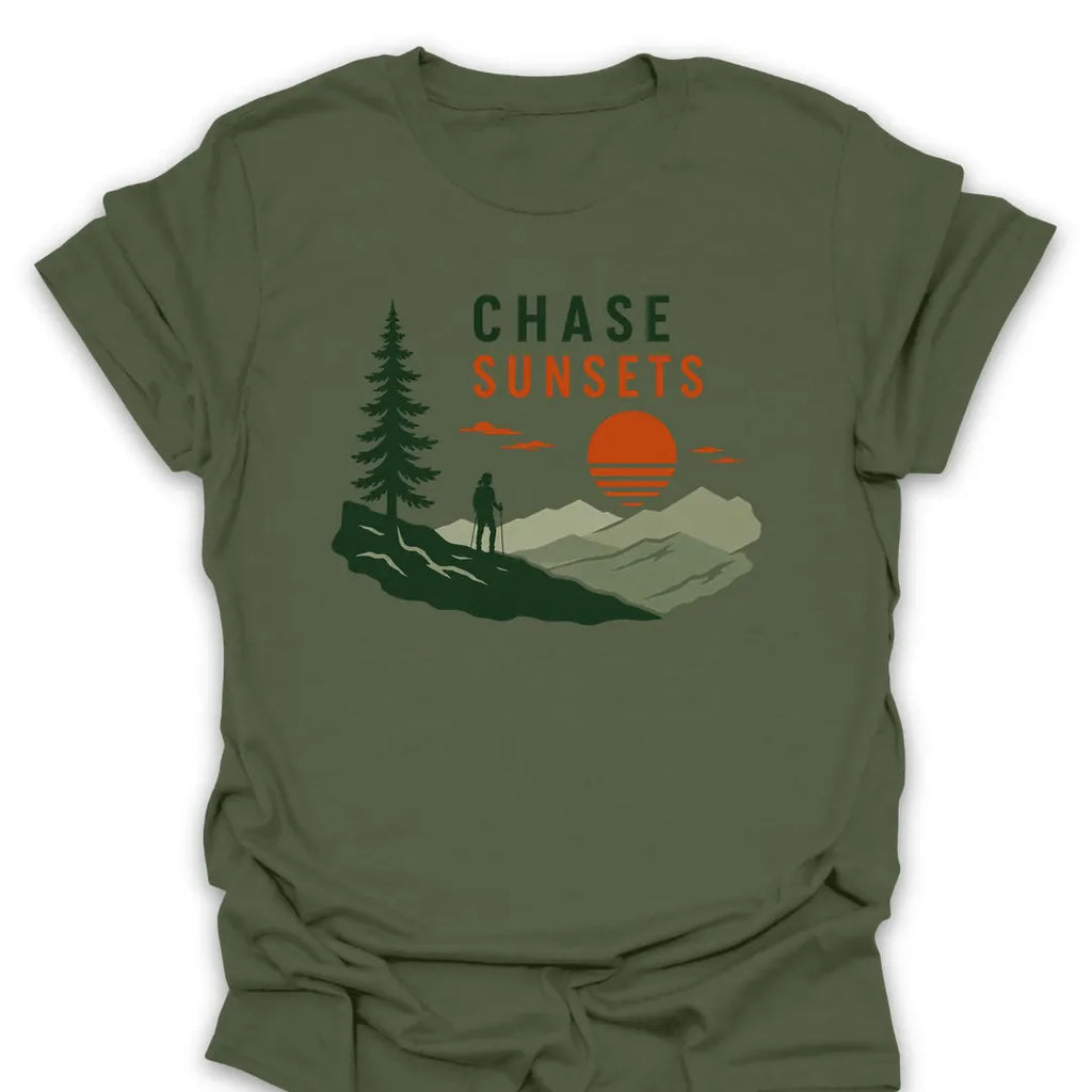T-Shirt Military Green / S Chase Sunsets T-Shirt