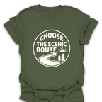T-Shirt Military Green / S Choose the Scenic Route T-Shirt