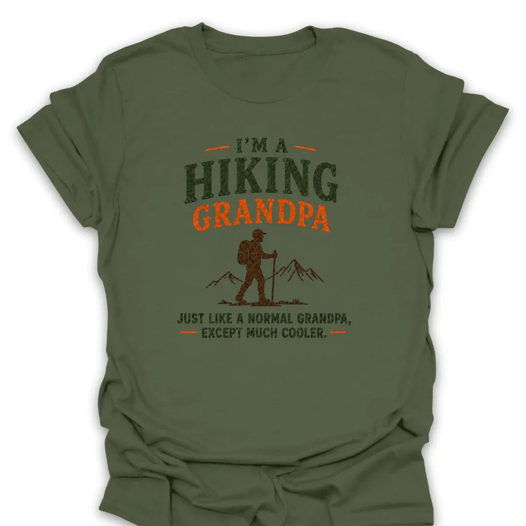T-Shirt Military Green / S Cooler Hiking Grandpa T-Shirt