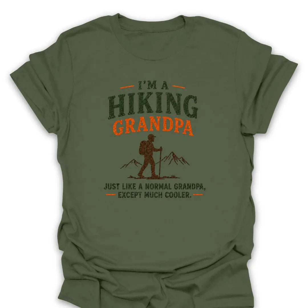 T-Shirt Military Green / S Cooler Hiking Grandpa T-Shirt