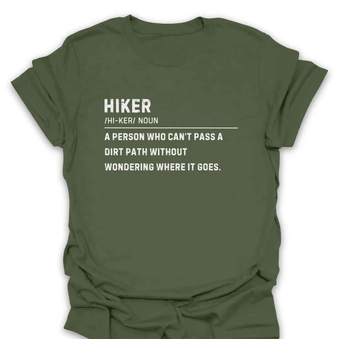 T-Shirt Military Green / S Curious Hiker