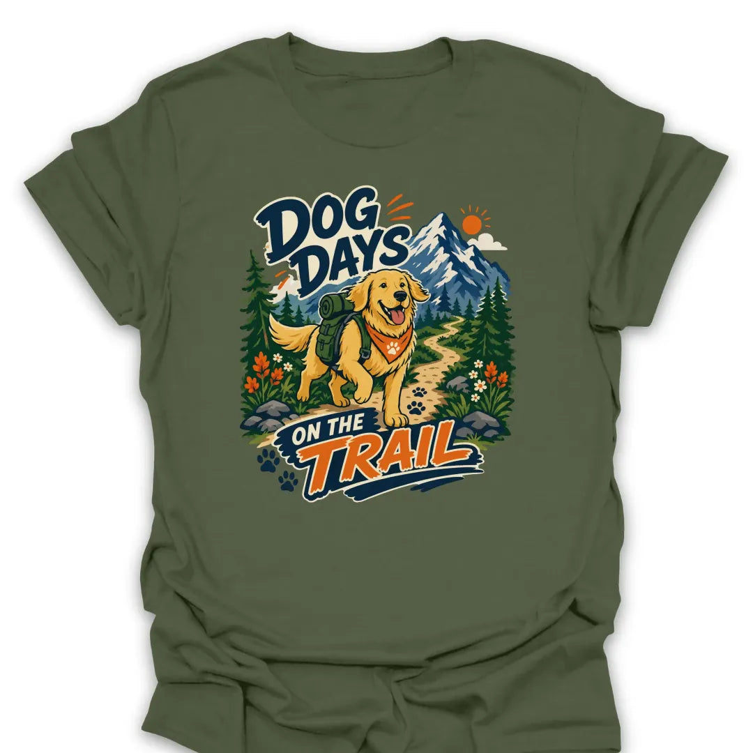 T-Shirt Military Green / S Dog Days On The Trail