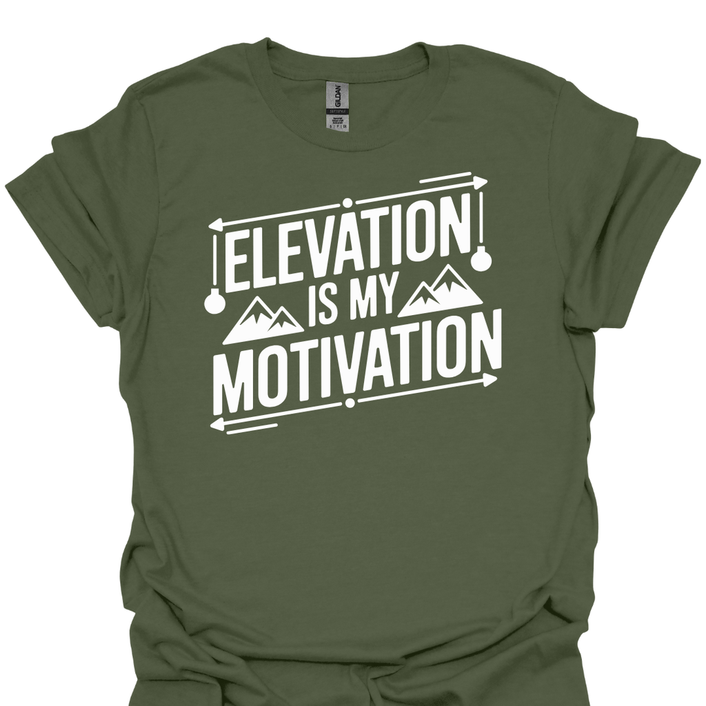 T-Shirt Military Green / S Elevation Is My Motivation T-Shirt