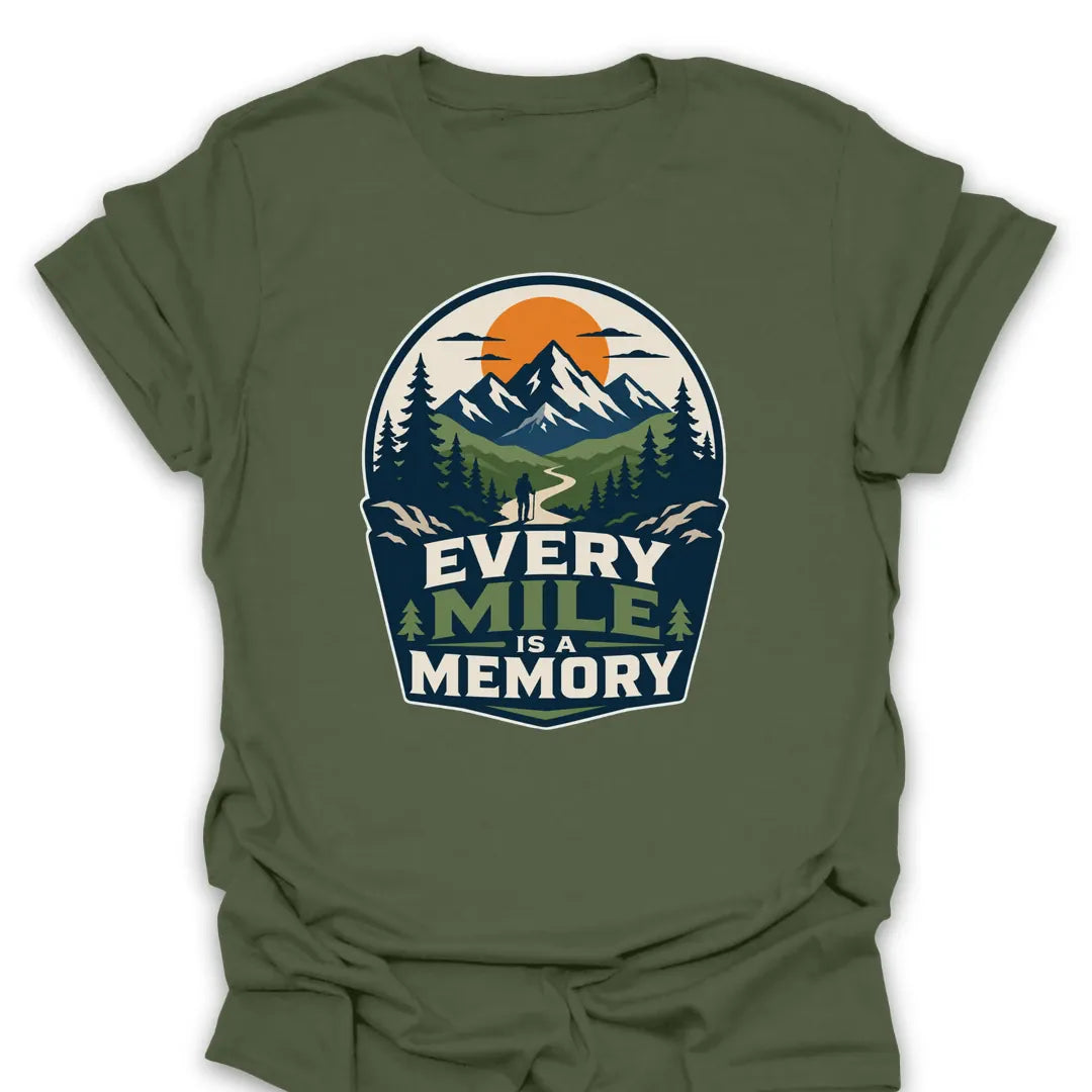 T-Shirt Military Green / S Every Mile Is A Memory T-Shirt