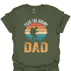 T-Shirt Military Green / S Fear the Hiking Dad – Retro Adventure T-Shirt