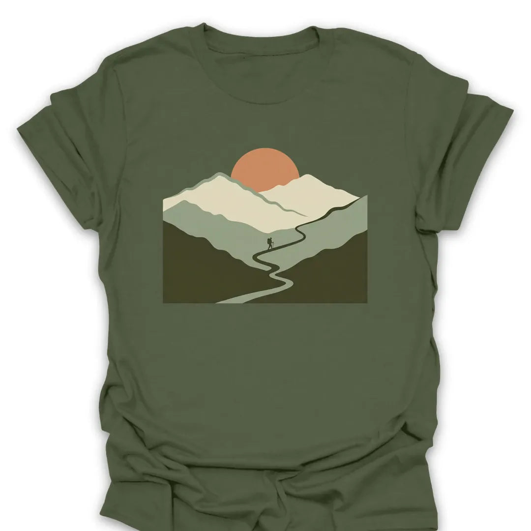 T-Shirt Military Green / S Follow the Trail T-Shirt