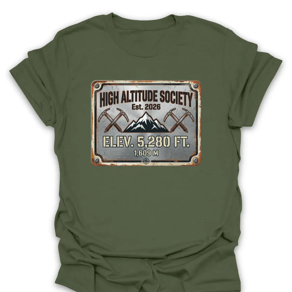 T-Shirt Military Green / S High Altitude Society T-Shirt