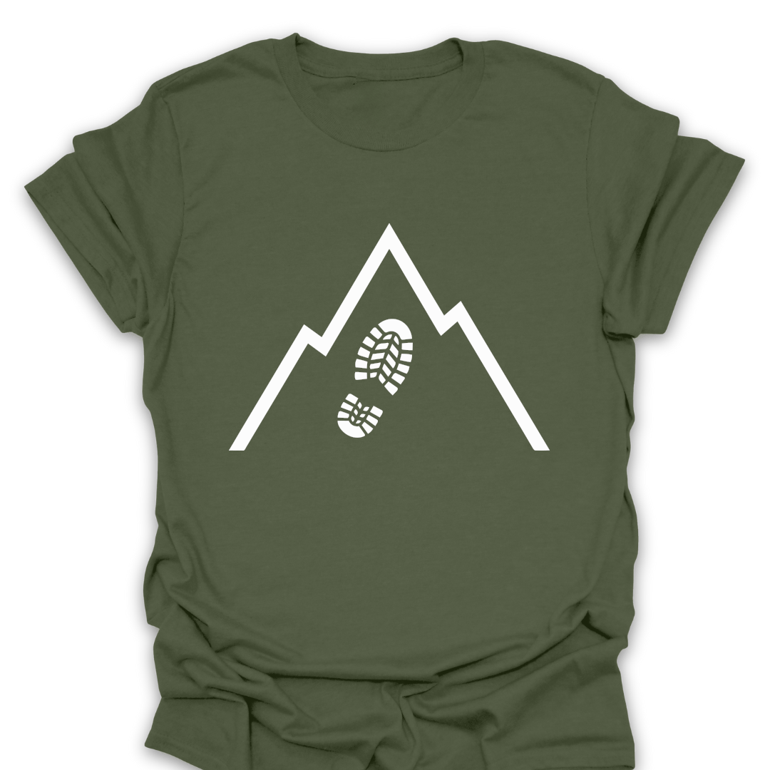 T-Shirt Military Green / S Hike the Mountain Graphic T-Shirt