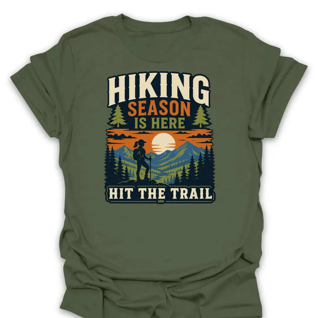 T-Shirt Military Green / S Hit The Trail