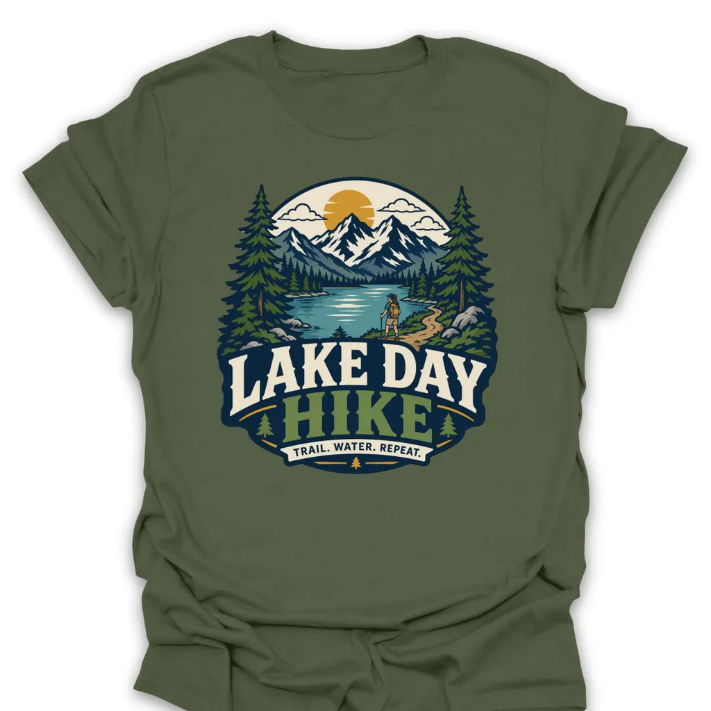 T-Shirt Military Green / S Lake Day Hike