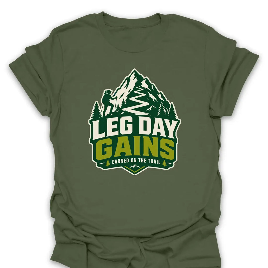 T-Shirt Military Green / S Leg Day Gains T-Shirt