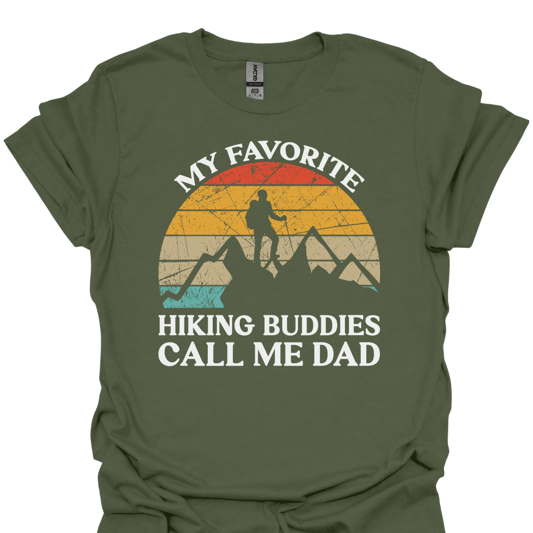 T-Shirt Military Green / S Life Is Better on the Trails – Retro Mountain Adventure T-Shirt