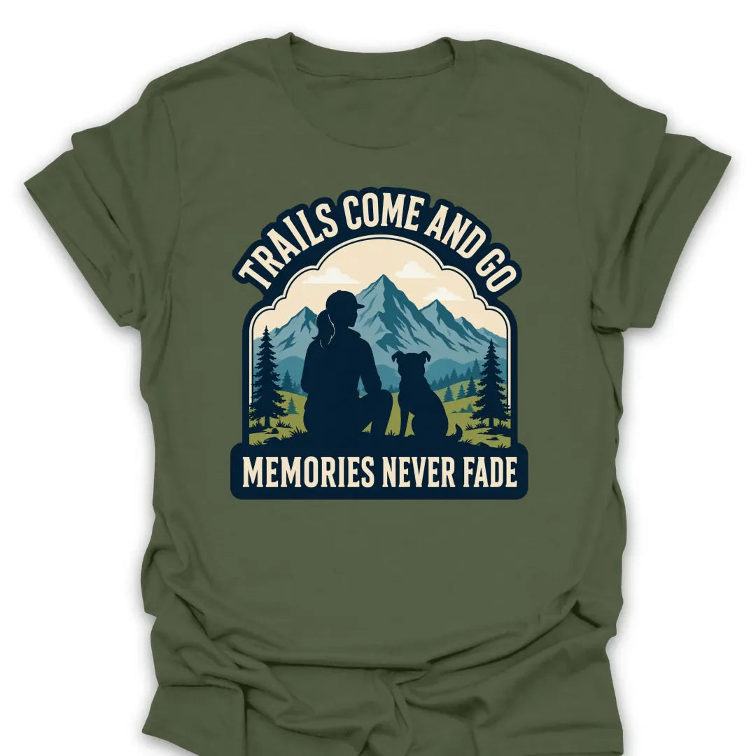 T-Shirt Military Green / S Memories Never Fade Mountain T-Shirt