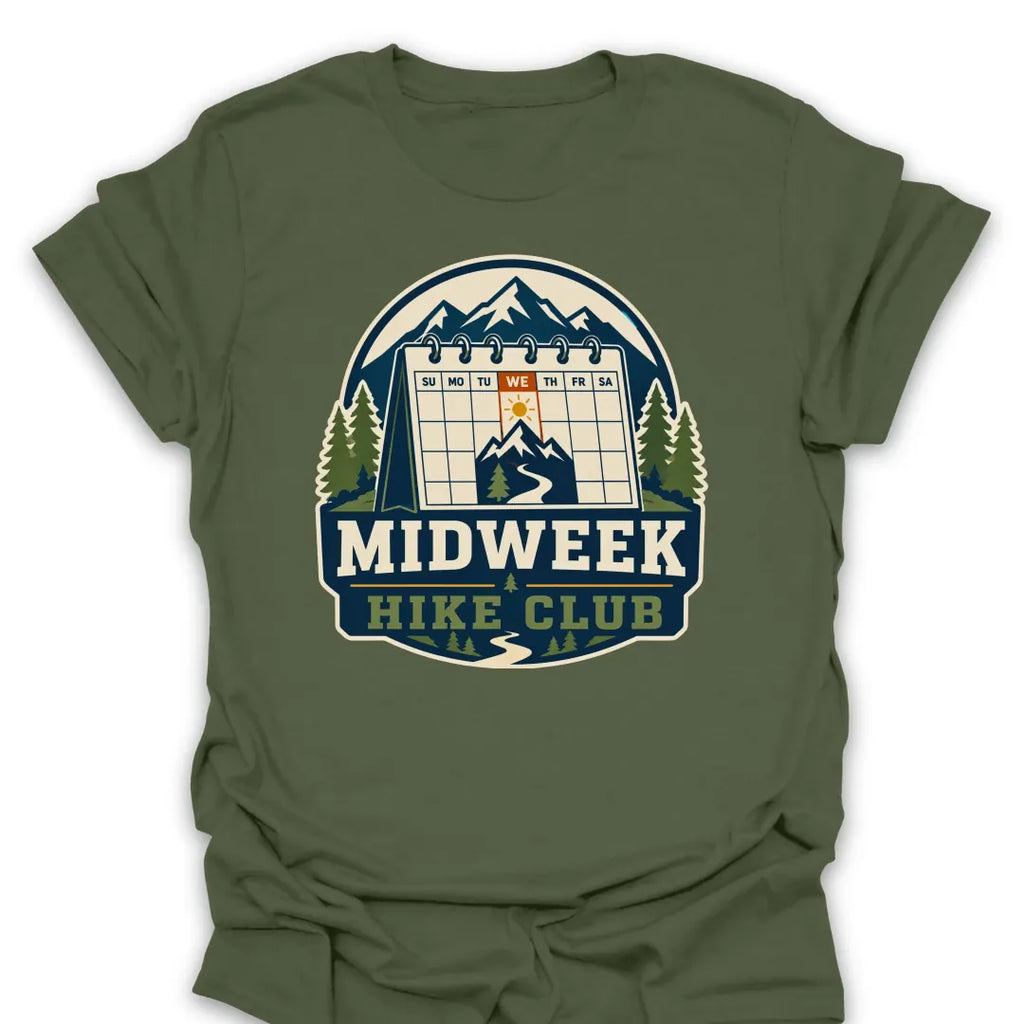 T-Shirt Military Green / S Midweek Hike Club T-Shirt
