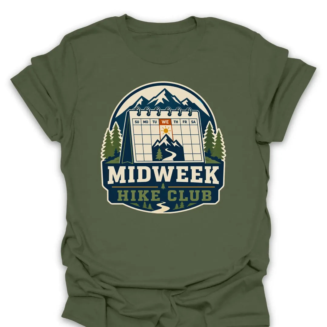 T-Shirt Military Green / S Midweek Hike Club T-Shirt