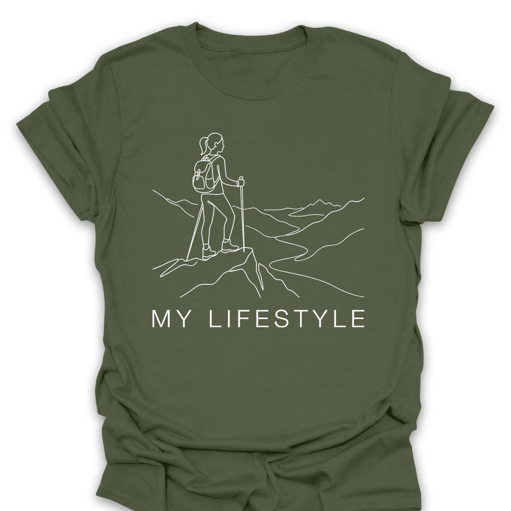T-Shirt Military Green / S My Lifestyle Hiking Tee