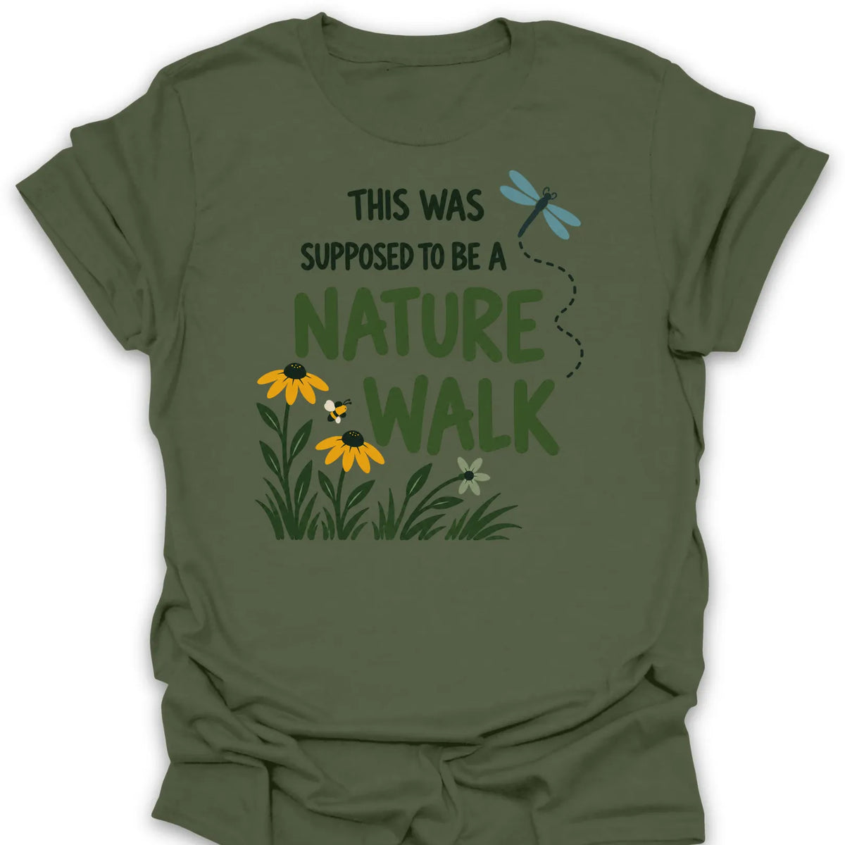 T-Shirt Military Green / S Nature Walk