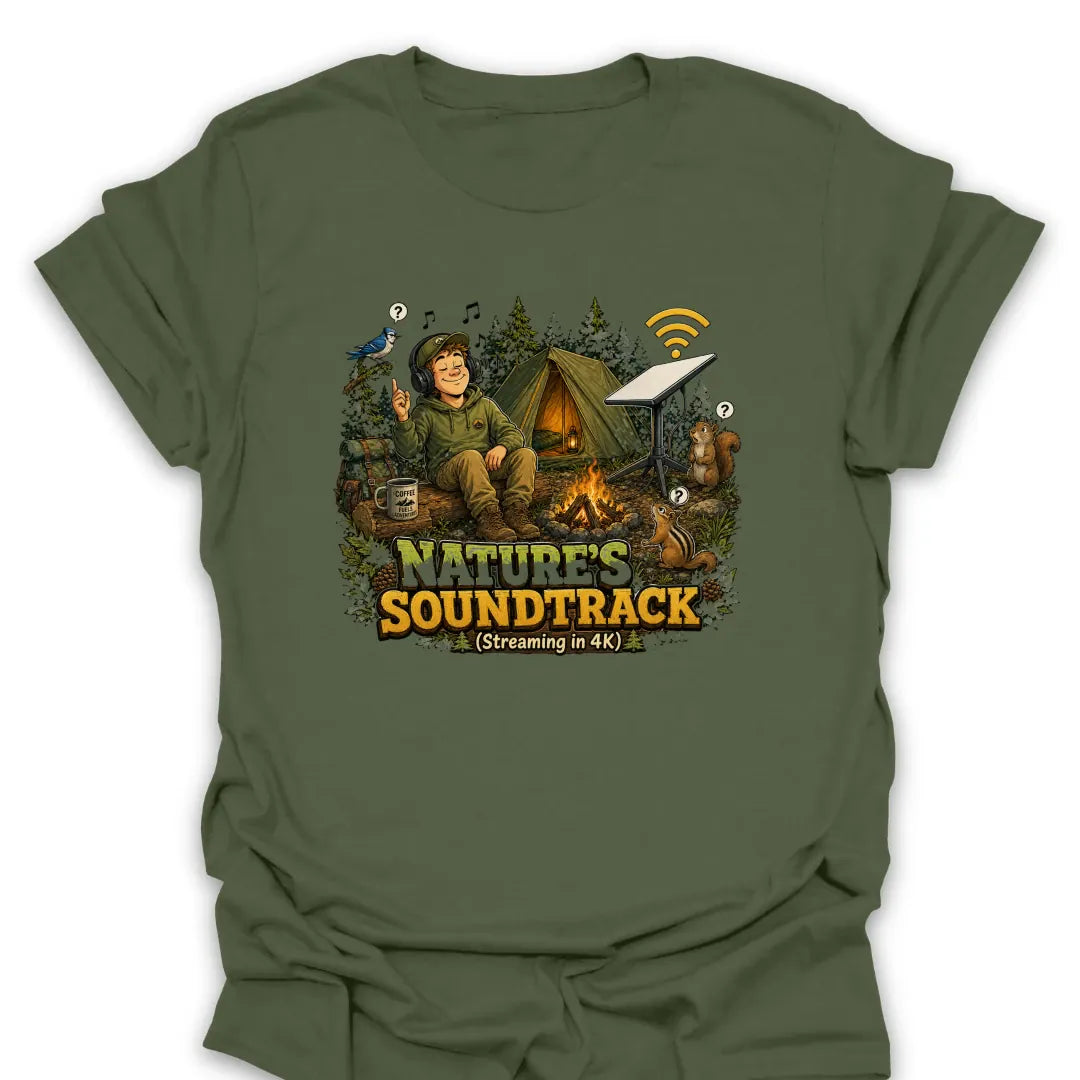 T-Shirt Military Green / S Natures Soundtrack at 4K T-Shirt