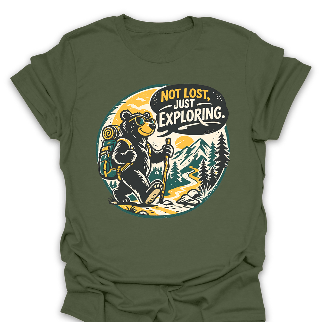 T-Shirt Military Green / S Not Lost Exploring Tee