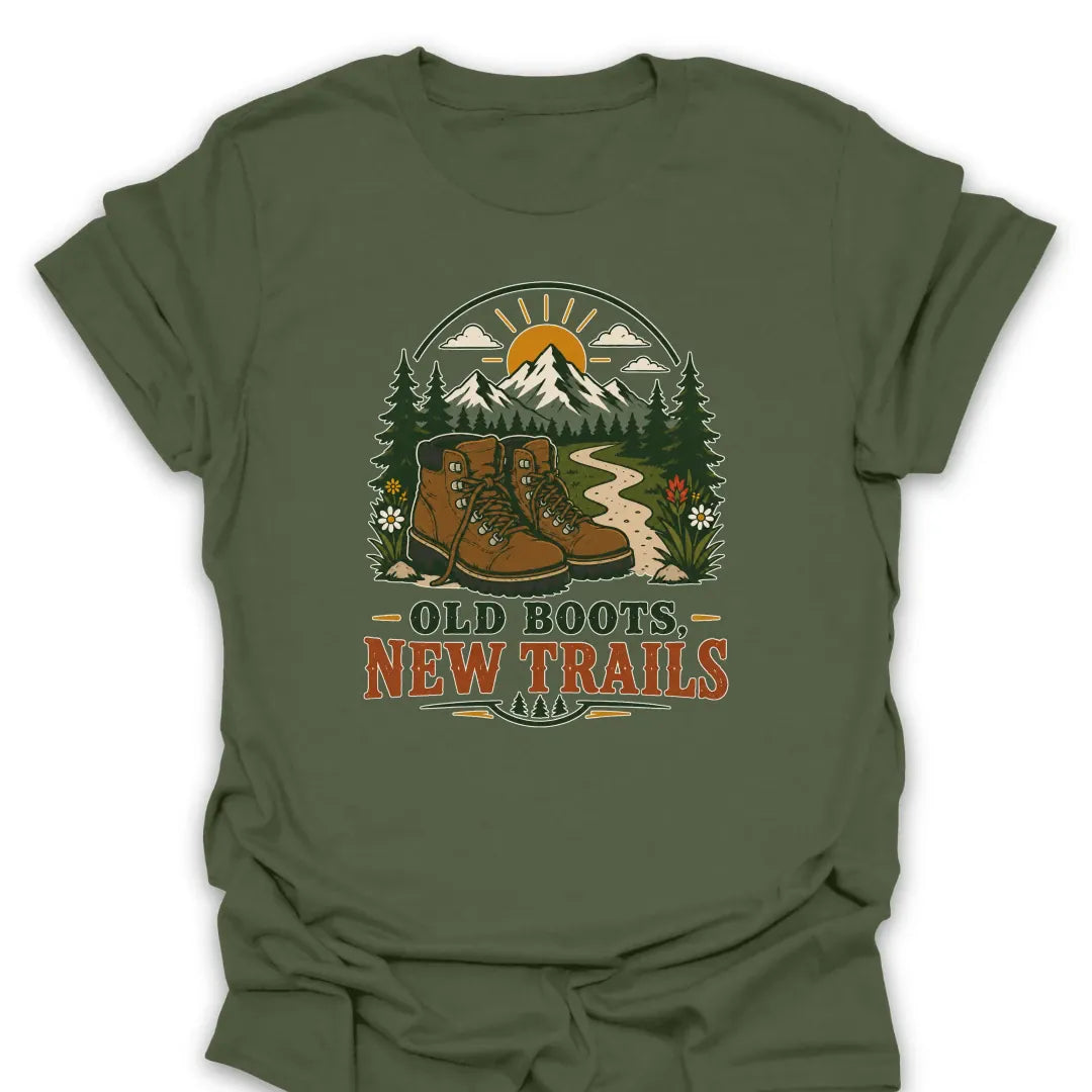 T-Shirt Military Green / S Old Boots, New Trails