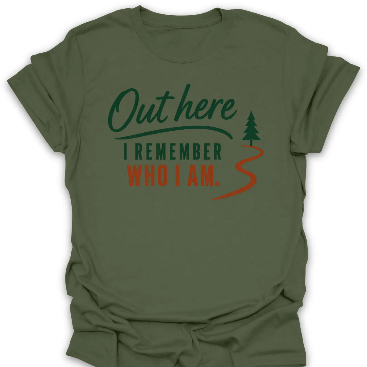 T-Shirt Military Green / S Out Here I Remember