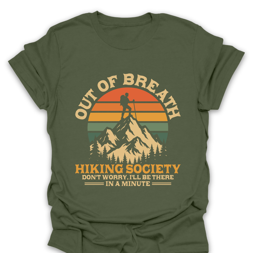T-Shirt Military Green / S Out of Breath Hiking Society T-Shirt