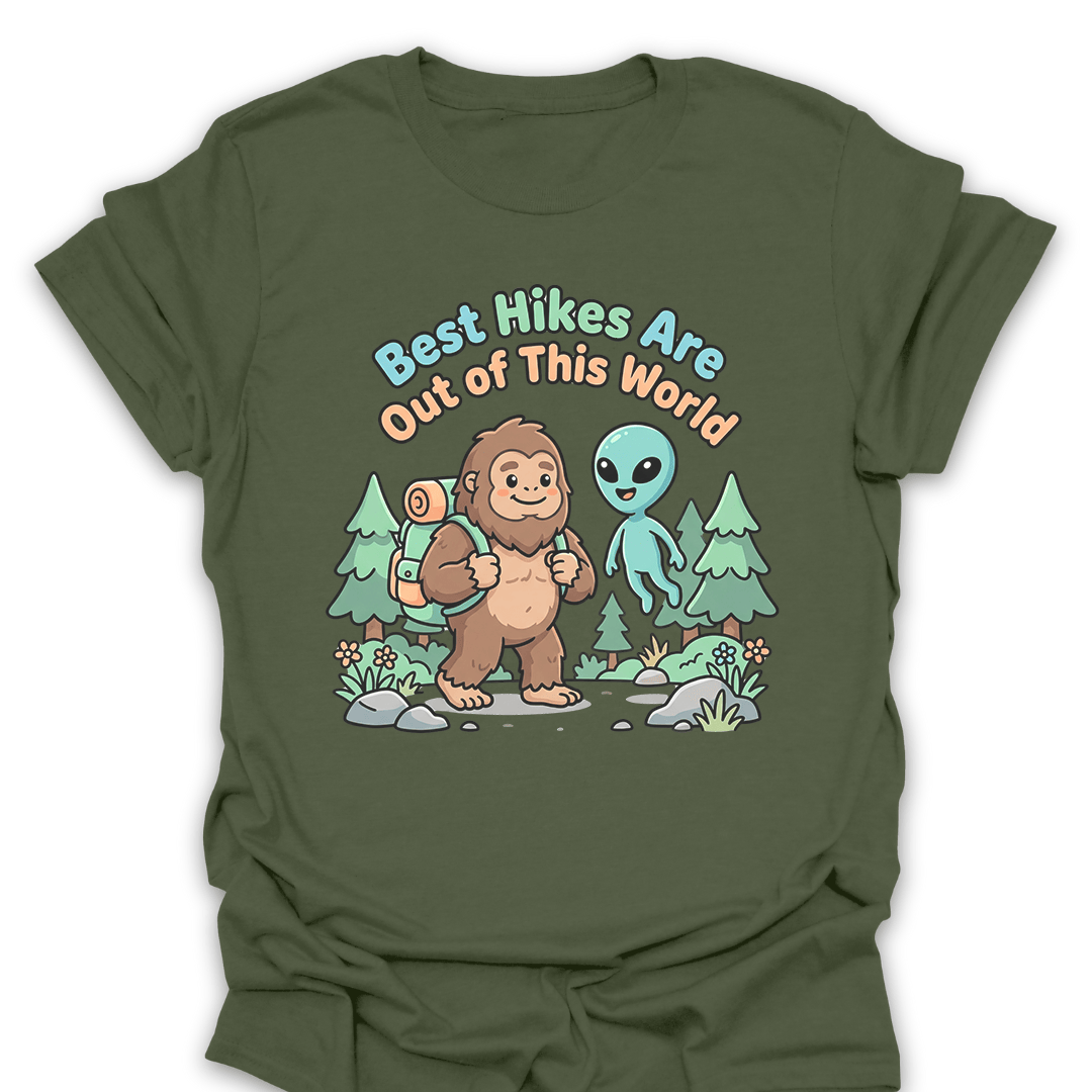 T-Shirt Military Green / S Out Of This World Hikes T-Shirt