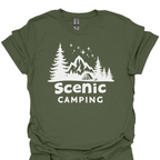 T-Shirt Military Green / S Scenic Camping  T-Shirt 🌲⛺