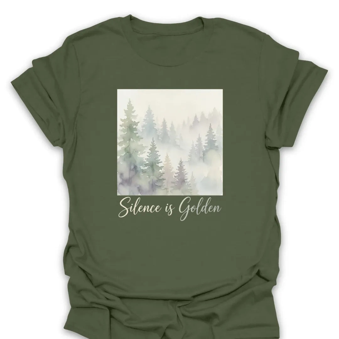 T-Shirt Military Green / S Silence Is Golden T-Shirt