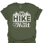 T-Shirt Military Green / S Stay Wild. Hike Free. 🥾
