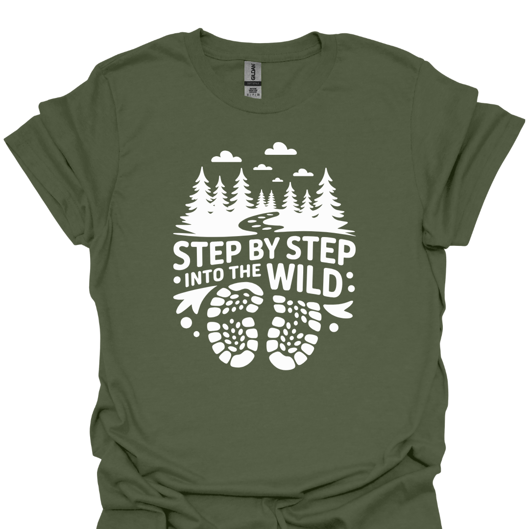 T-Shirt Military Green / S Step By Step Wild T-Shirt