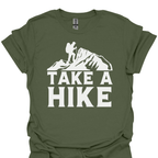T-Shirt Military Green / S Take a Hike – Bold Mountain Explorer T-Shirt