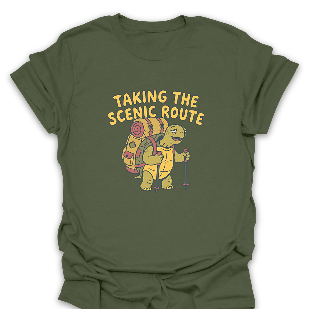 T-Shirt Military Green / S Taking the Scenic Route T-Shirt