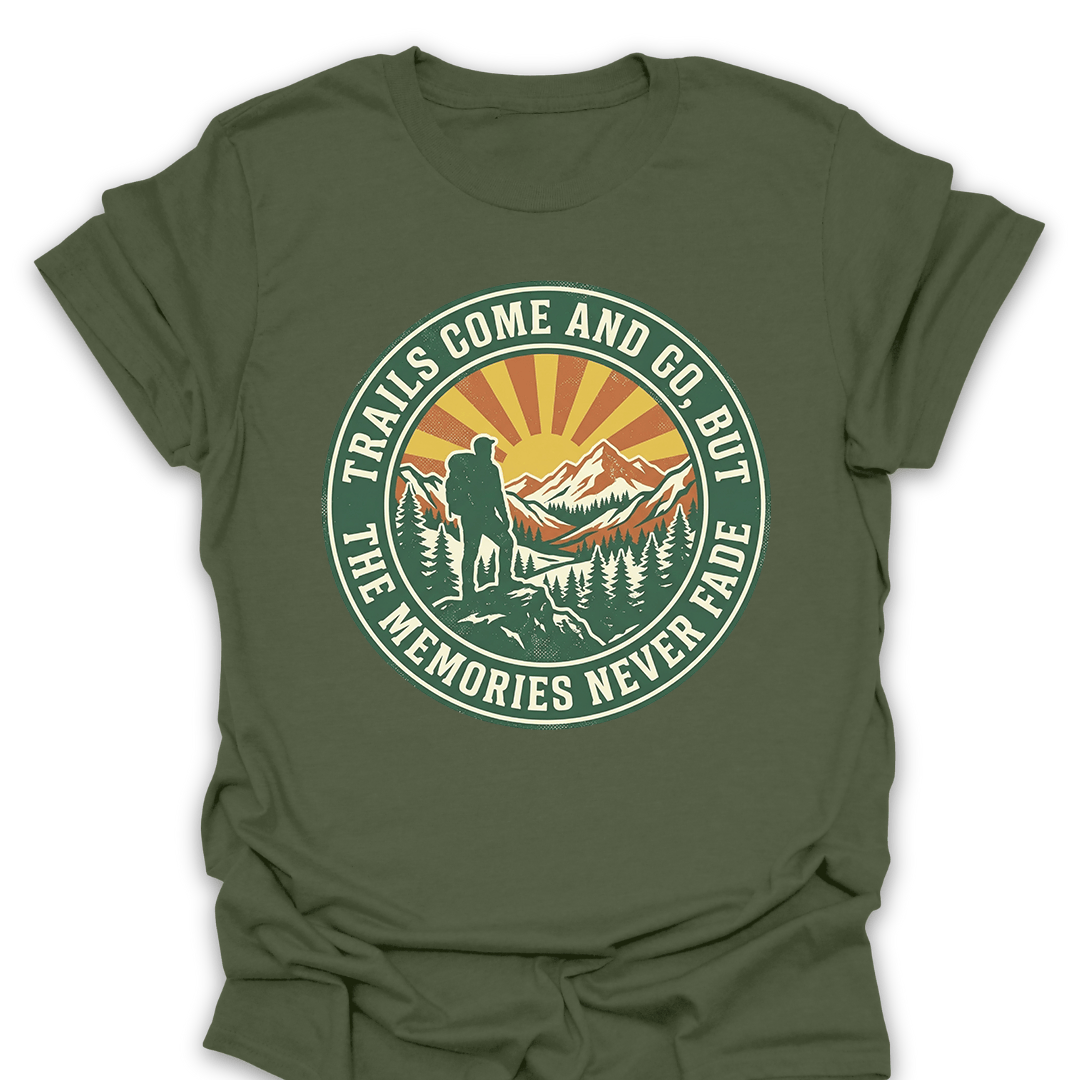 T-Shirt Military Green / S Trail Memories Tee