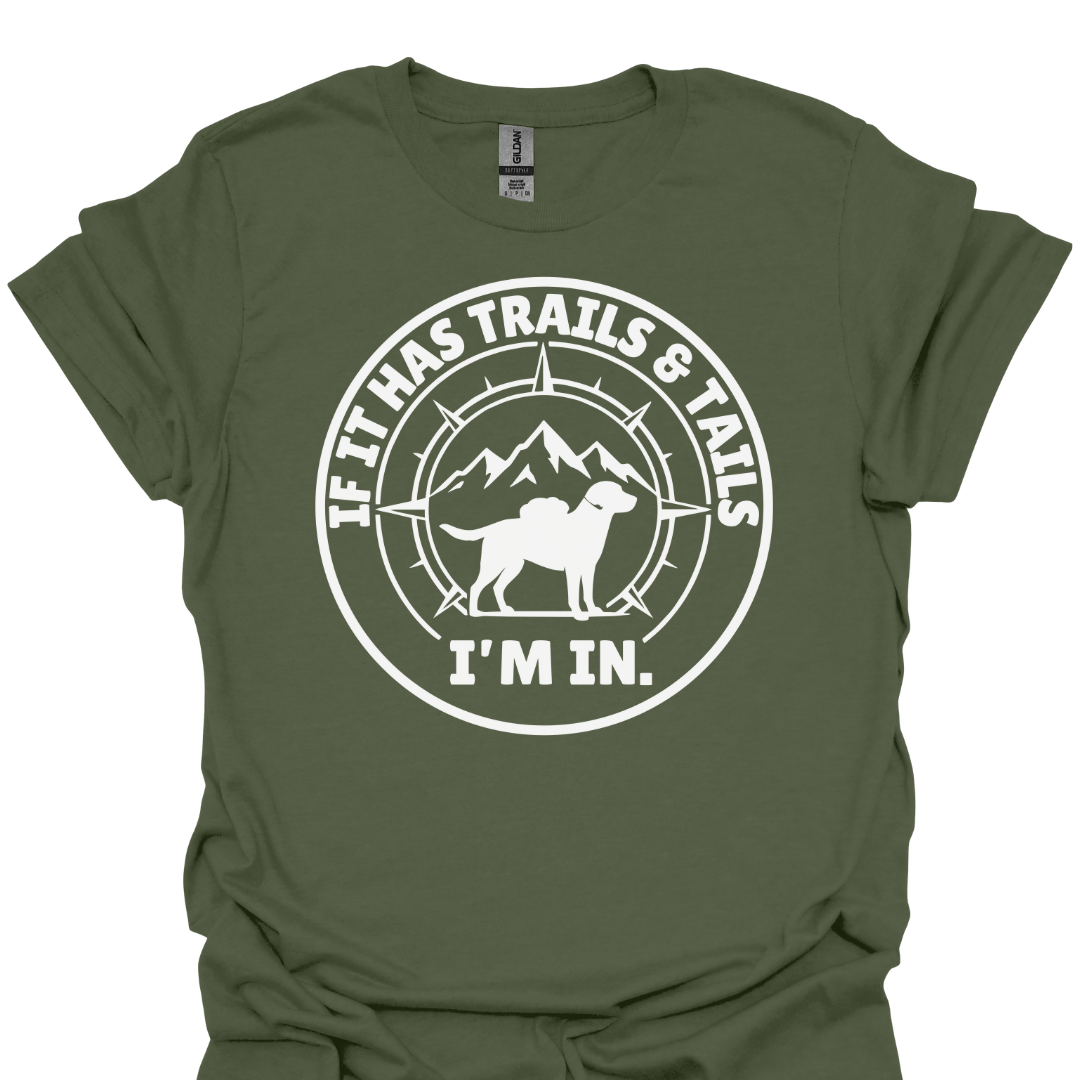 T-Shirt Military Green / S Trails & Tails T-Shirt
