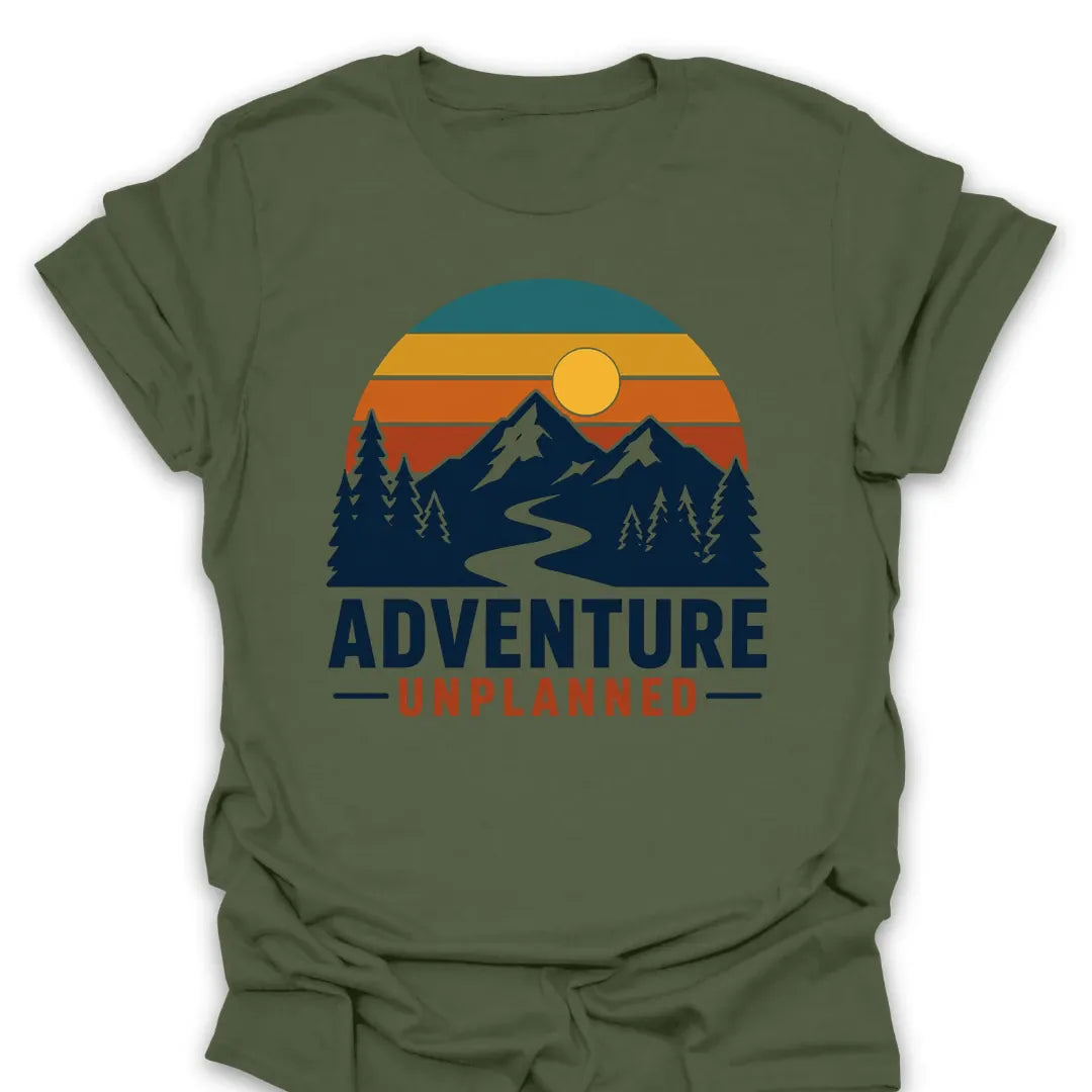 T-Shirt Military Green / S Unplanned Mountain Adventure T-Shirt