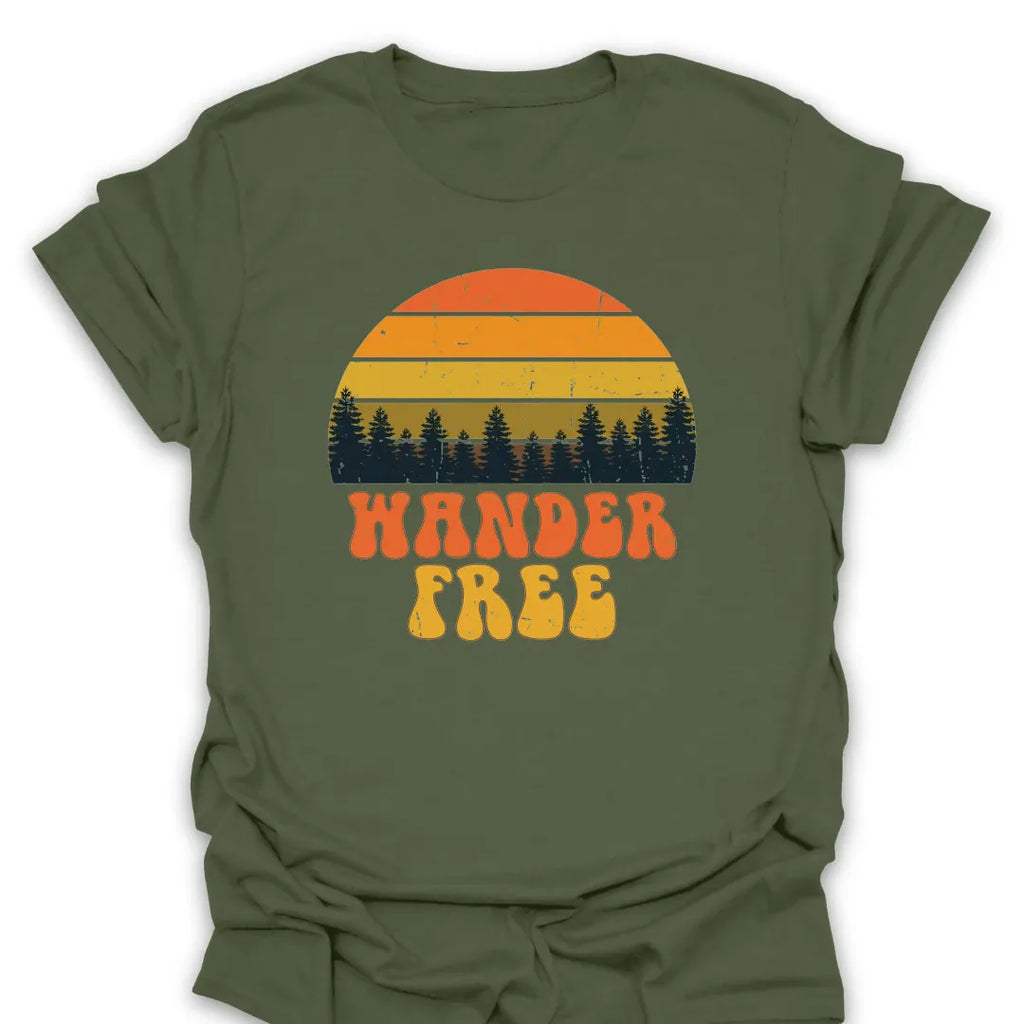 T-Shirt Military Green / S Wander Free T-Shirt