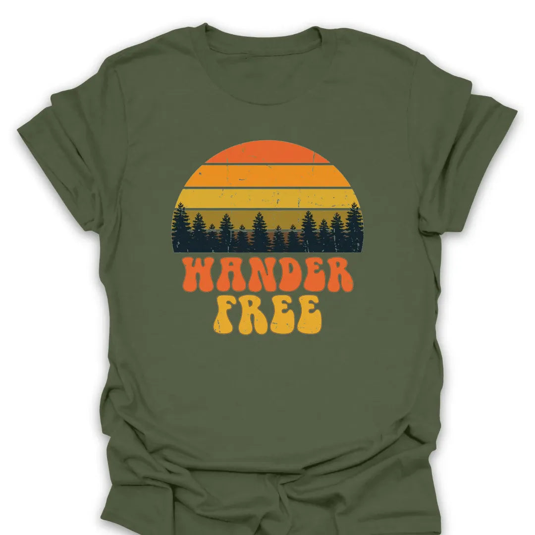 T-Shirt Military Green / S Wander Free T-Shirt
