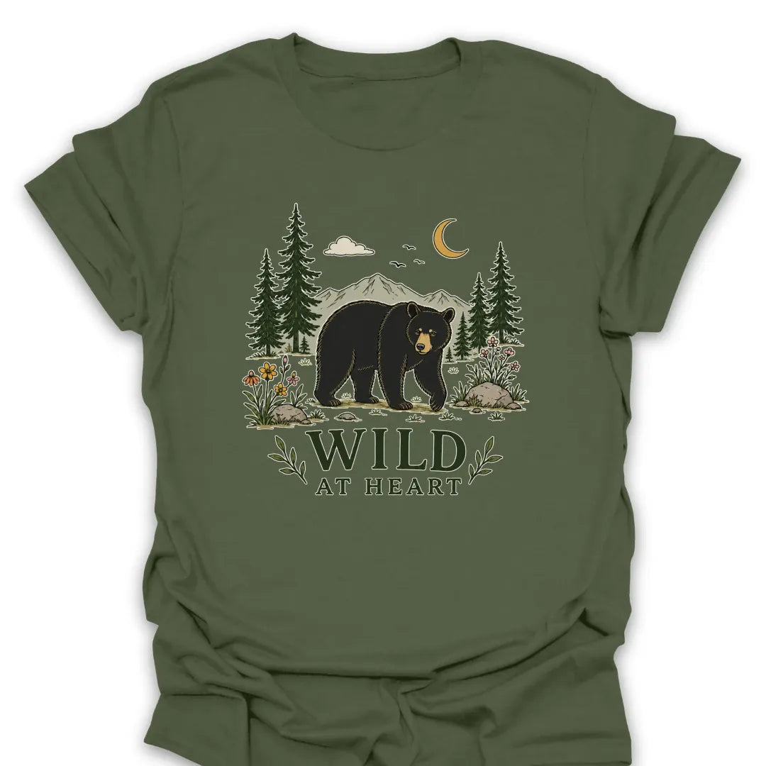 T-Shirt Military Green / S Wild At Heart