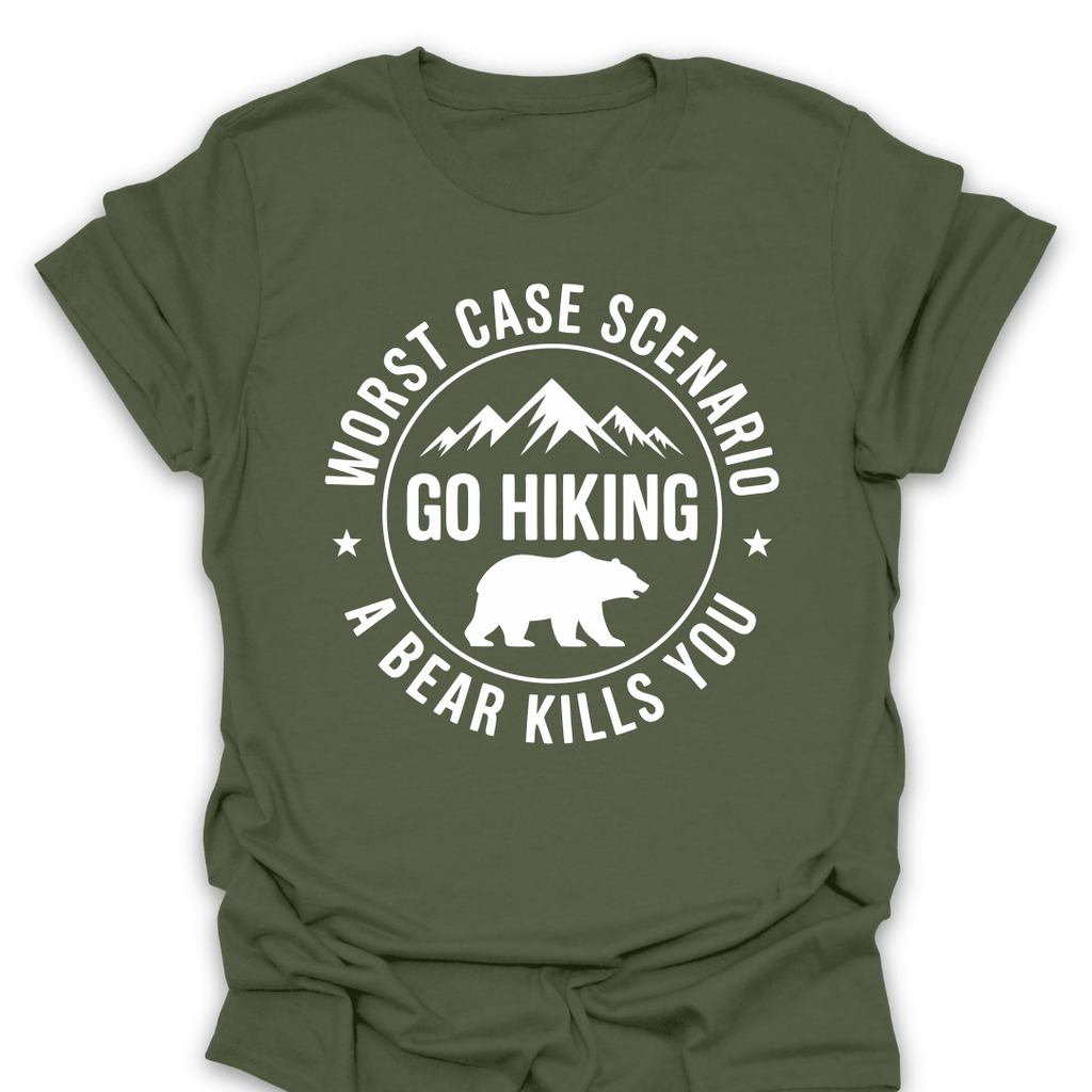 T-Shirt Military Green / S Worst Case Scenario Bear Tee