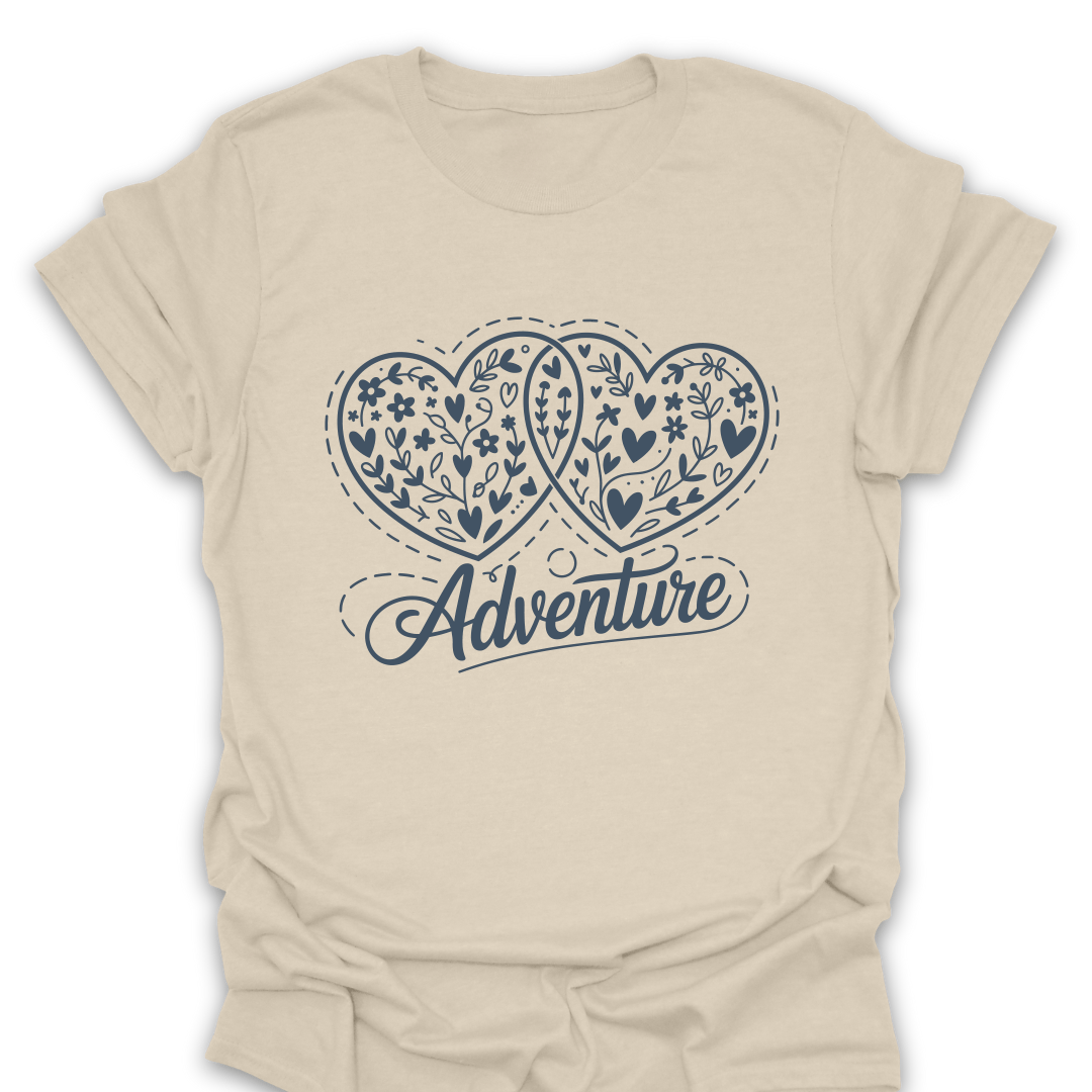 T-Shirt Natural / S Adventure Heart T-Shirt