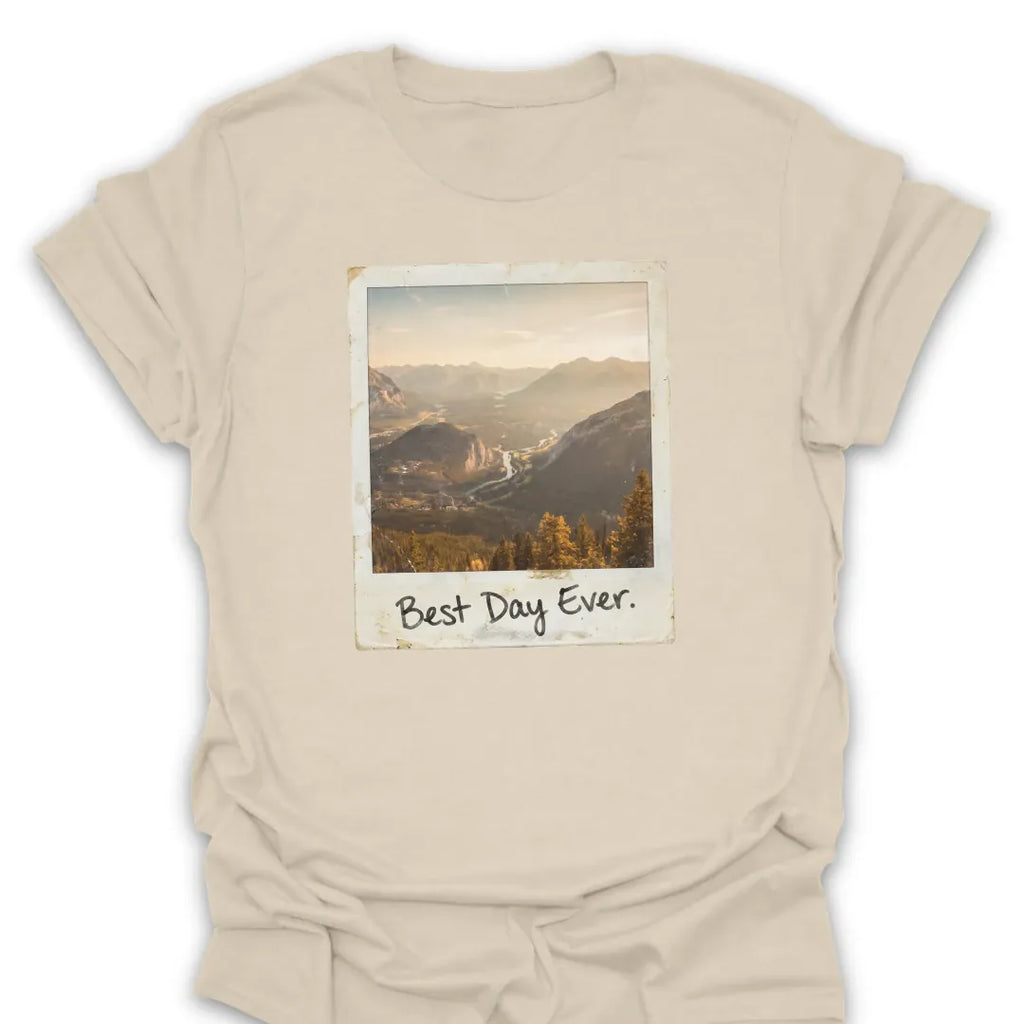 T-Shirt Natural / S Best Day Faded Polaroid T-Shirt