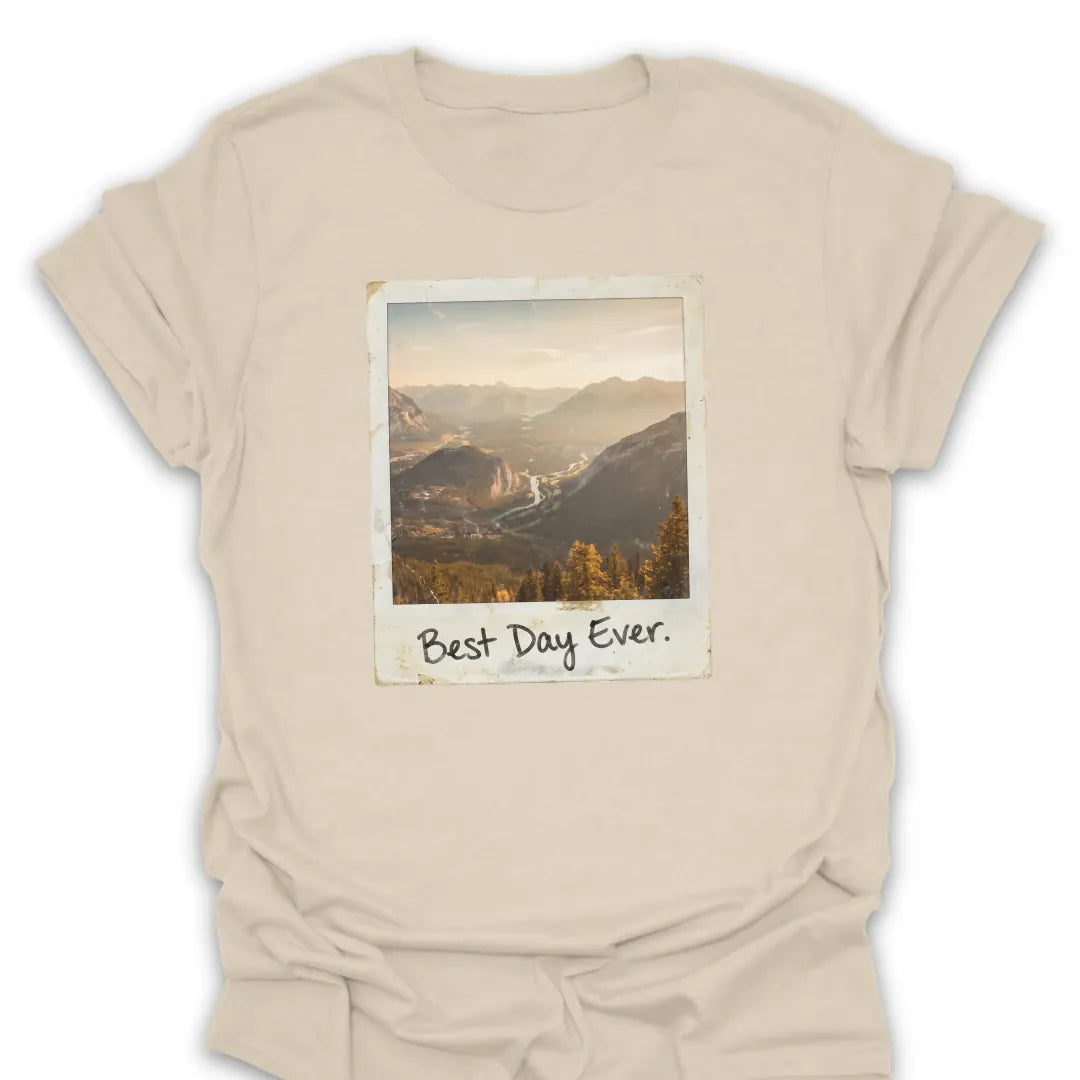 T-Shirt Natural / S Best Day Faded Polaroid T-Shirt
