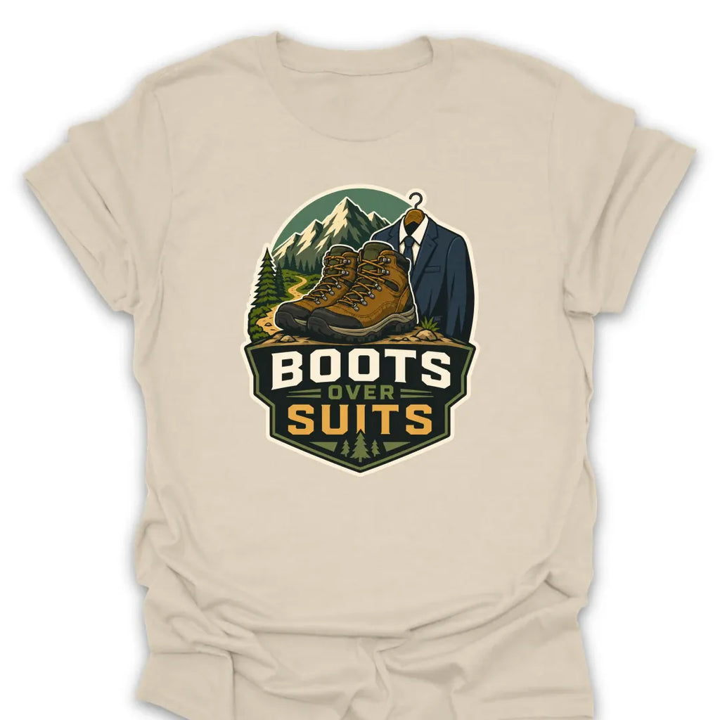 T-Shirt Natural / S Boots Over Suits T-Shirt