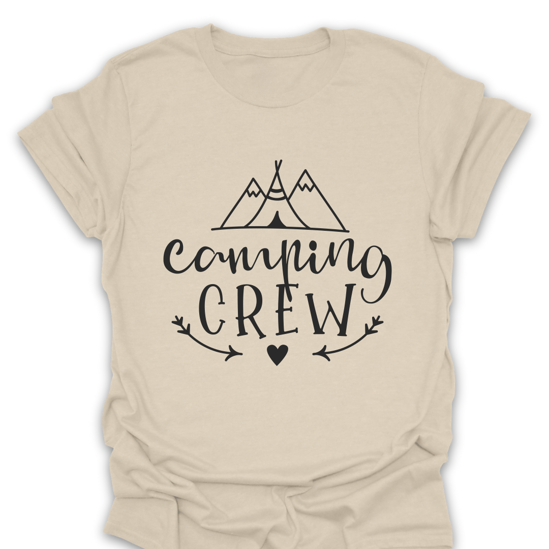 T-Shirt Natural / S Camping Crew T-Shirt