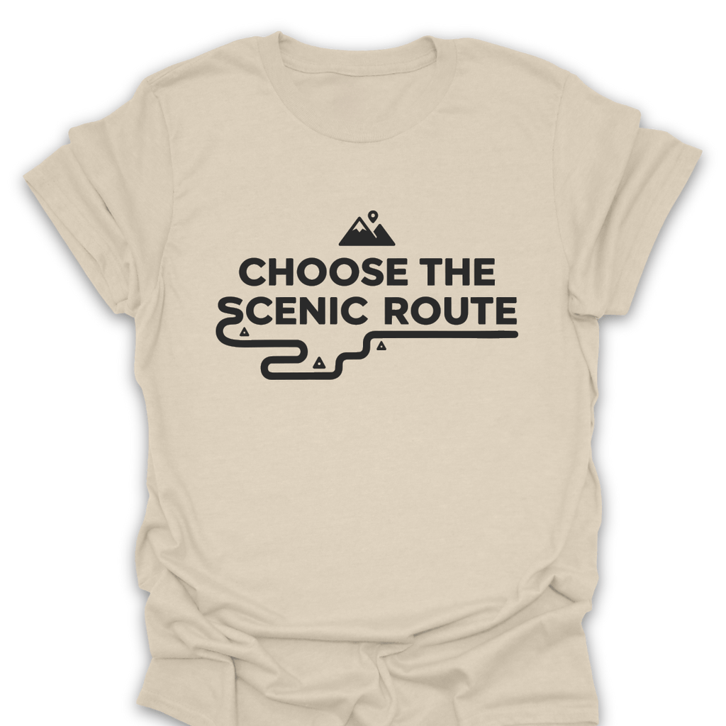 T-Shirt Natural / S Choose the Scenic Route T-Shirt