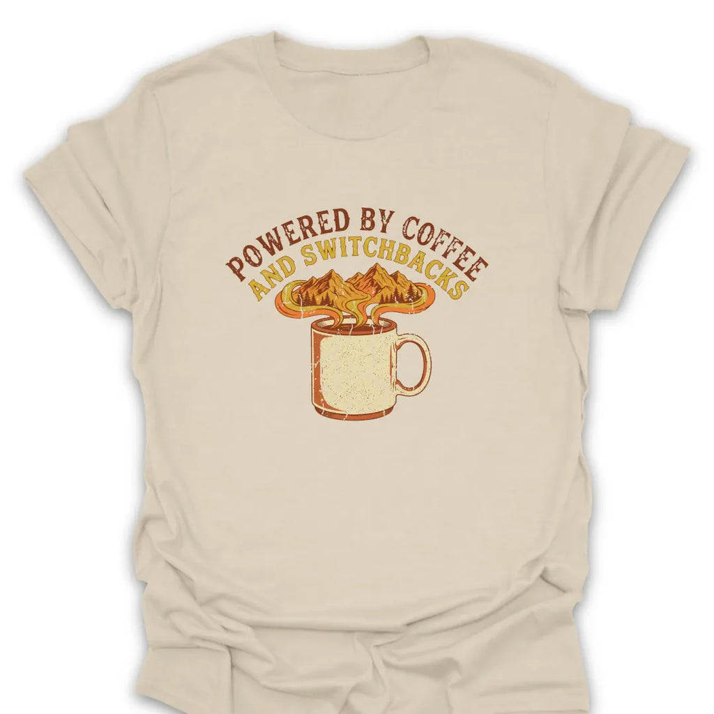 T-Shirt Natural / S Coffee and Switchbacks T-Shirt