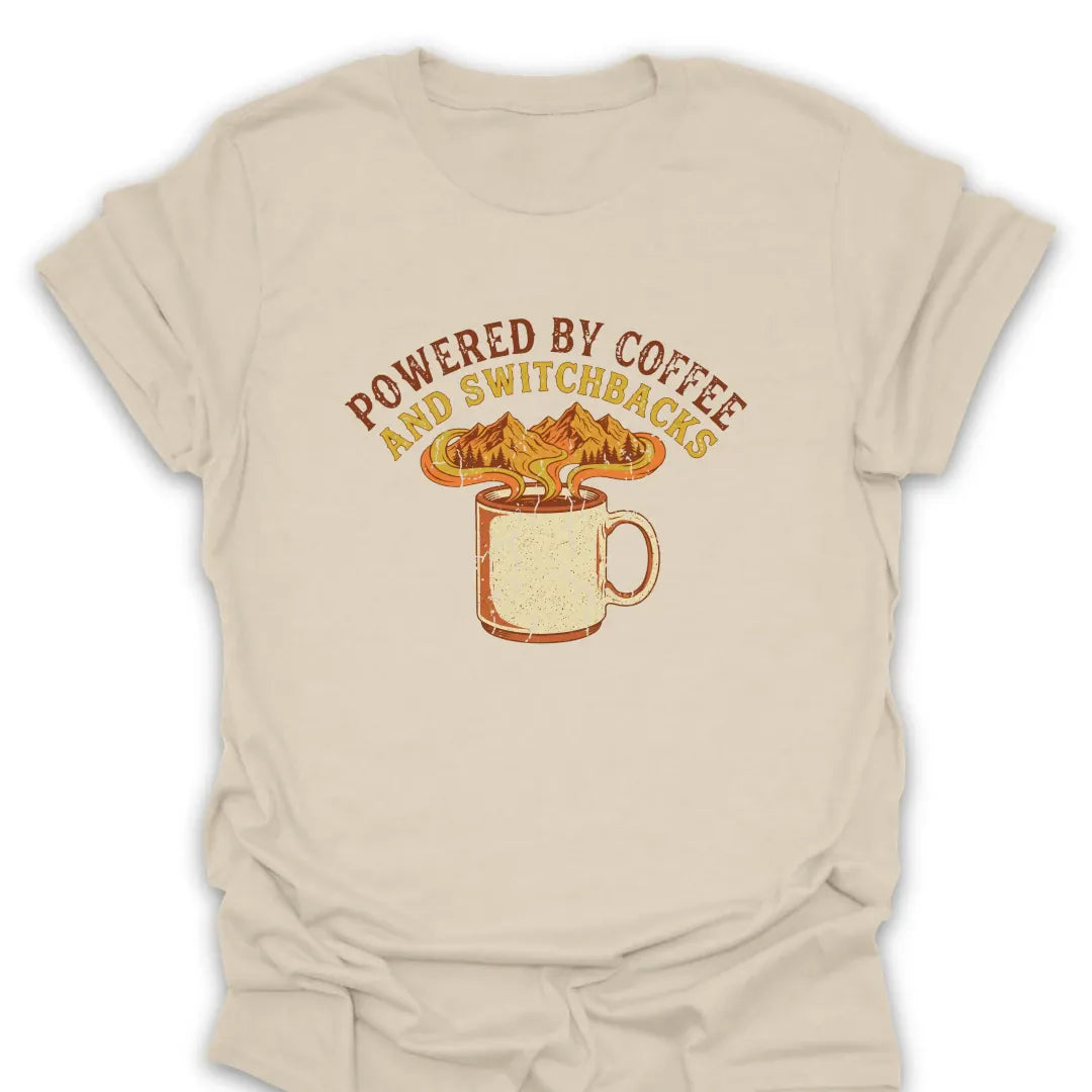 T-Shirt Natural / S Coffee and Switchbacks T-Shirt