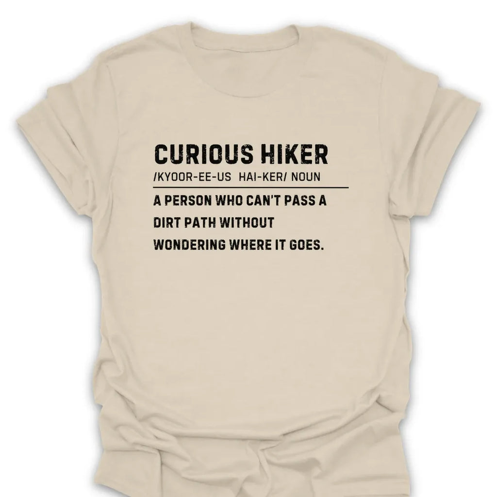 T-Shirt Natural / S Curious Hiker Definition T-Shirt